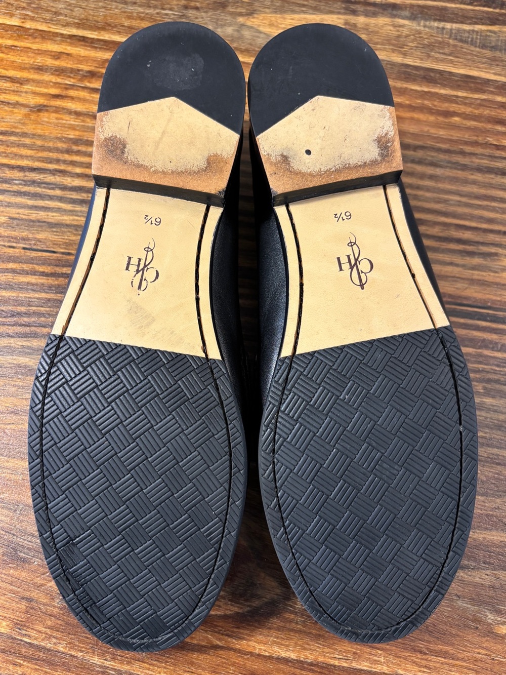 Cole Haan Women’s Black Leather Penny Loafers Size 6.5 B Classic Slip-On Comfort - Picture 5 of 10